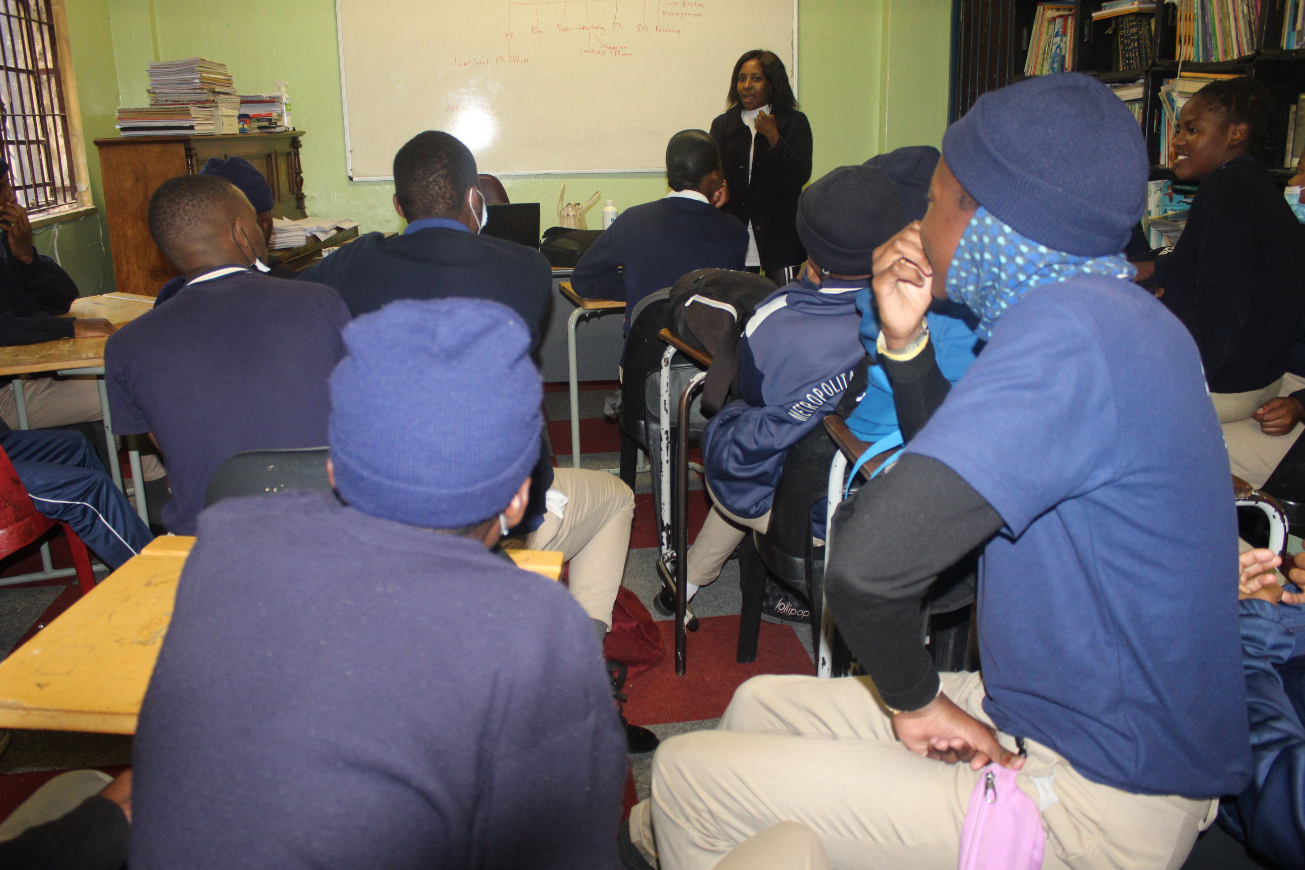 A workshop held in-school at one of the many schools we work with in Johannesburg