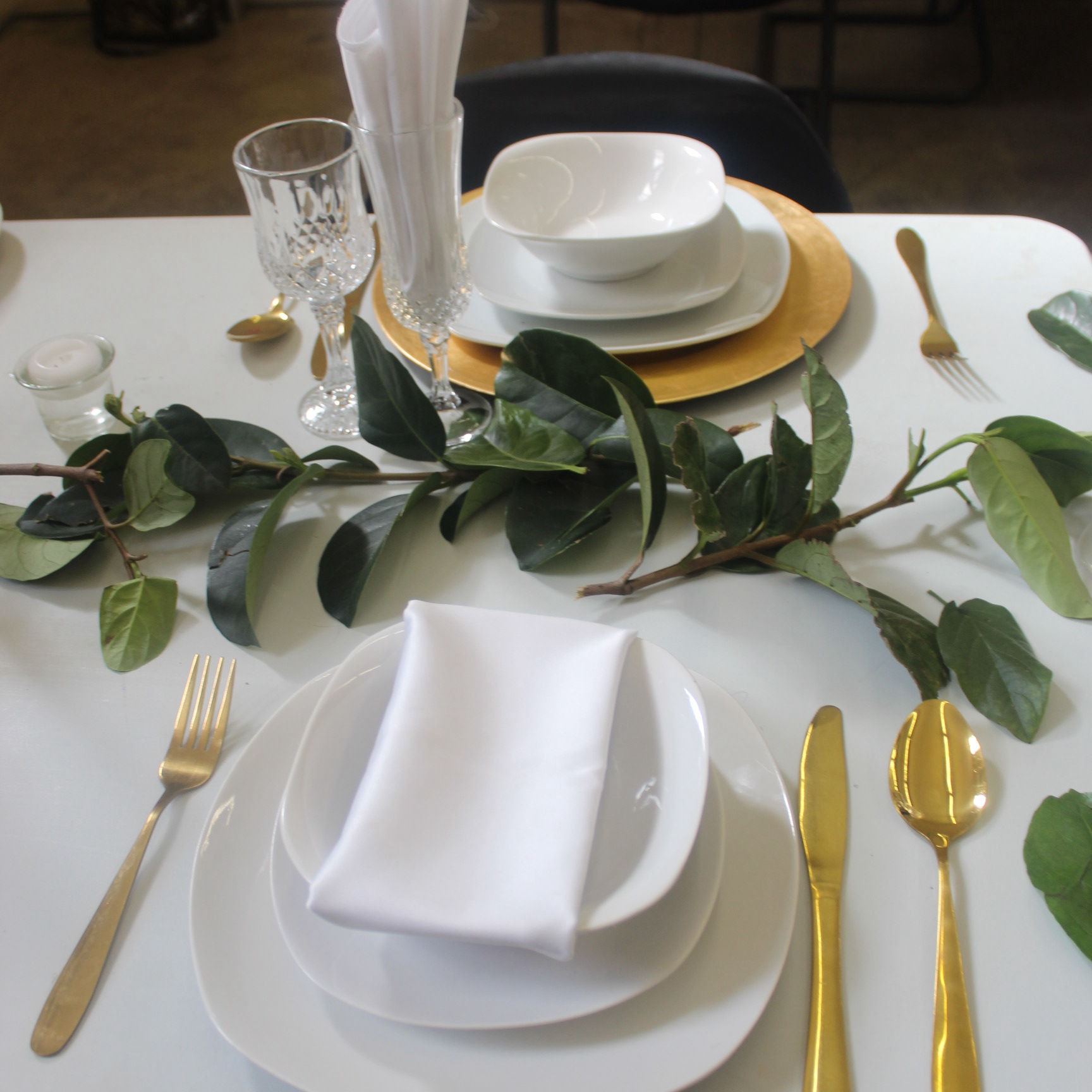 One of the place settings done for the Outreach Foundation Décor class