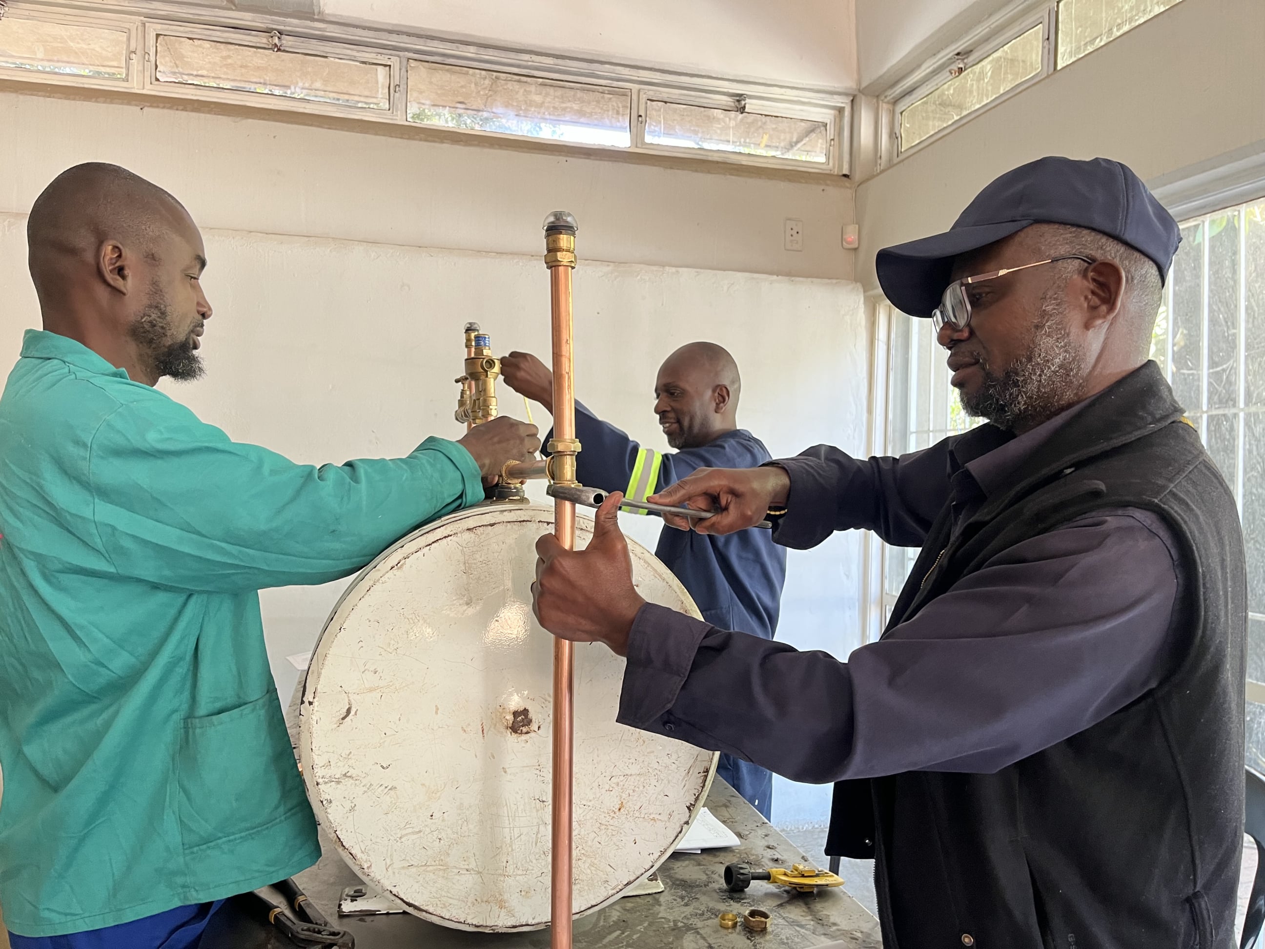Sewing lessons at Outreach Foundation