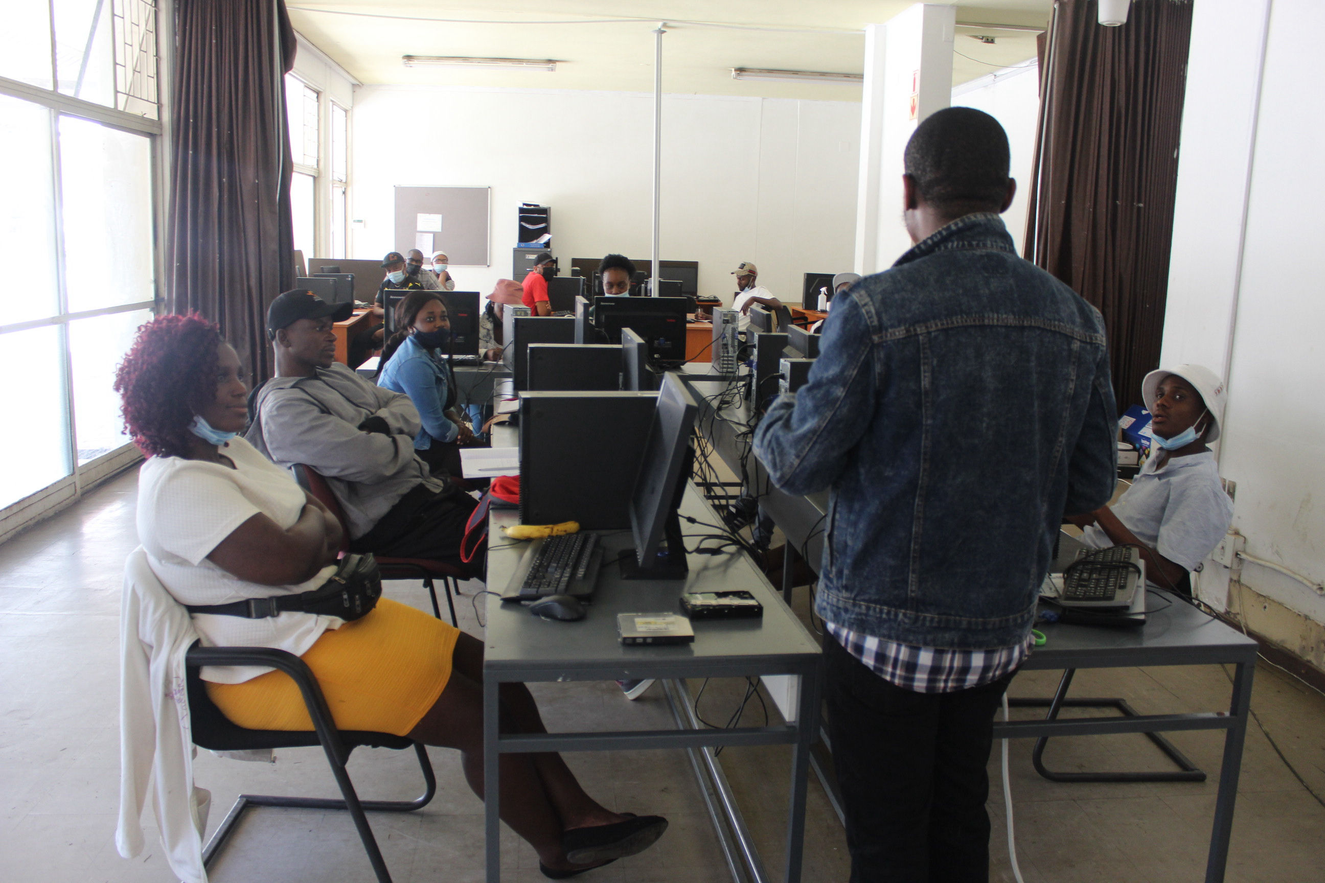 Digital skills lessons at Outreach Foundation